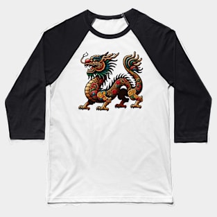 Wood Dragon 12 Baseball T-Shirt